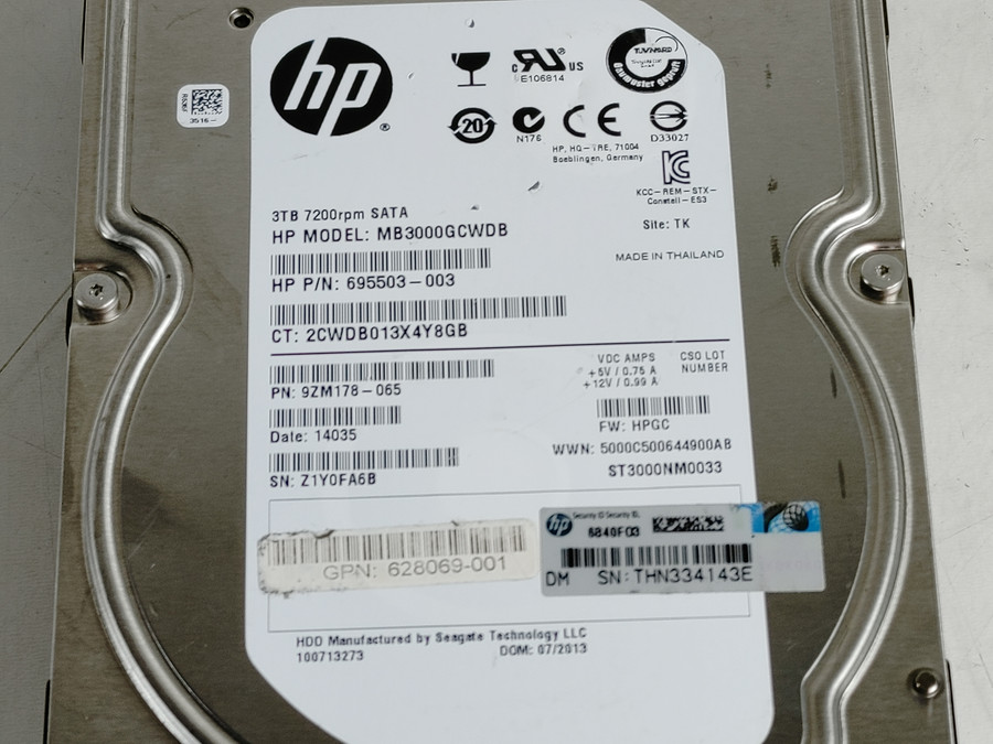 Seagate HP ST3000NM033 3 TB SATA III 3.5 in Drive