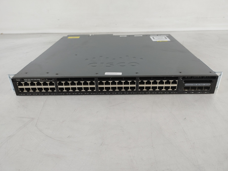 Cisco Catalyst WS-C3650-48PD-S 48x 1GbE 2x 10G Uplink Managed PoE+ Switch