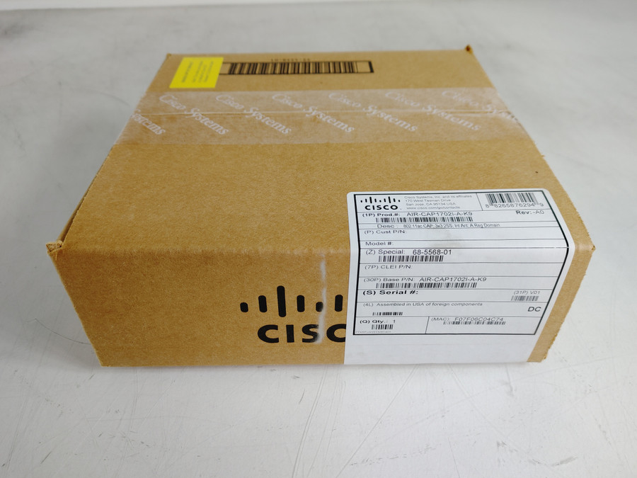 Lot of 2 New Cisco AIR-CAP1702I-A-K9 Aironet 1700 Series 802.11ac Wireless Access Point