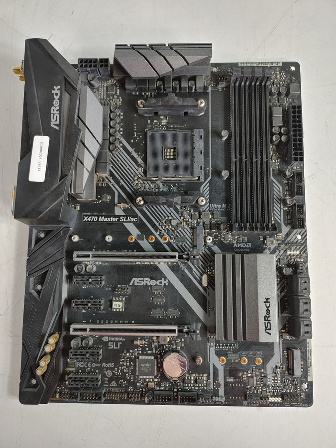 ASRock X470 Master SLI/ac AMD Socket AM4 DDR4 Desktop Motherboard