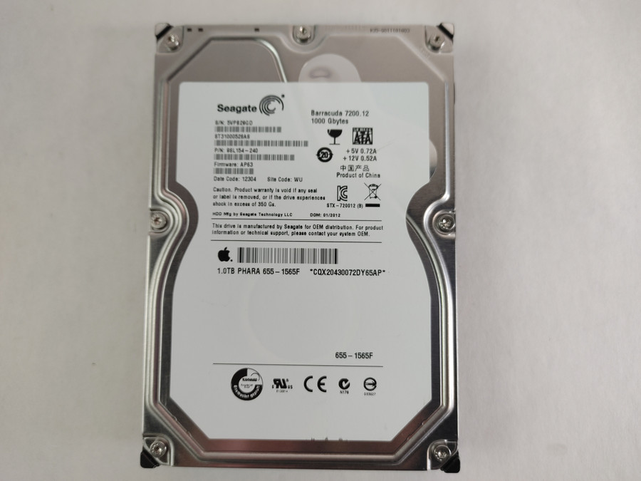 Lot of 2 Seagate Apple ST31000528AS 1 TB SATA II 3.5 in Desktop Hard Drive