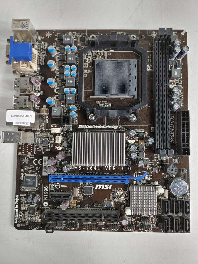 Lot of 2 MSI 760GM-P23 (FX) AMD Socket AM3+ DDR3 SDRAM Desktop Motherboard