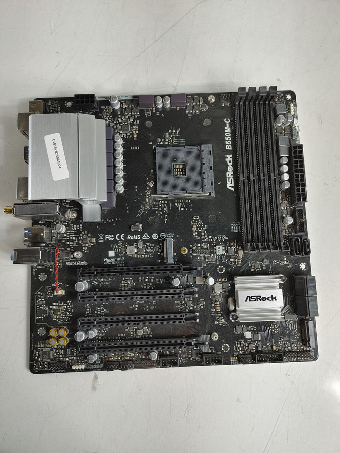 ASRock B550M-C AMD Socket AM4 DDR4 Desktop Motherboard w/ I/O shield