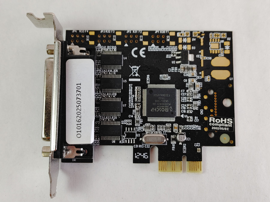 Lot of 2 StarTech PEX4S553B PCI Express x1 Low Profile Serial Card
