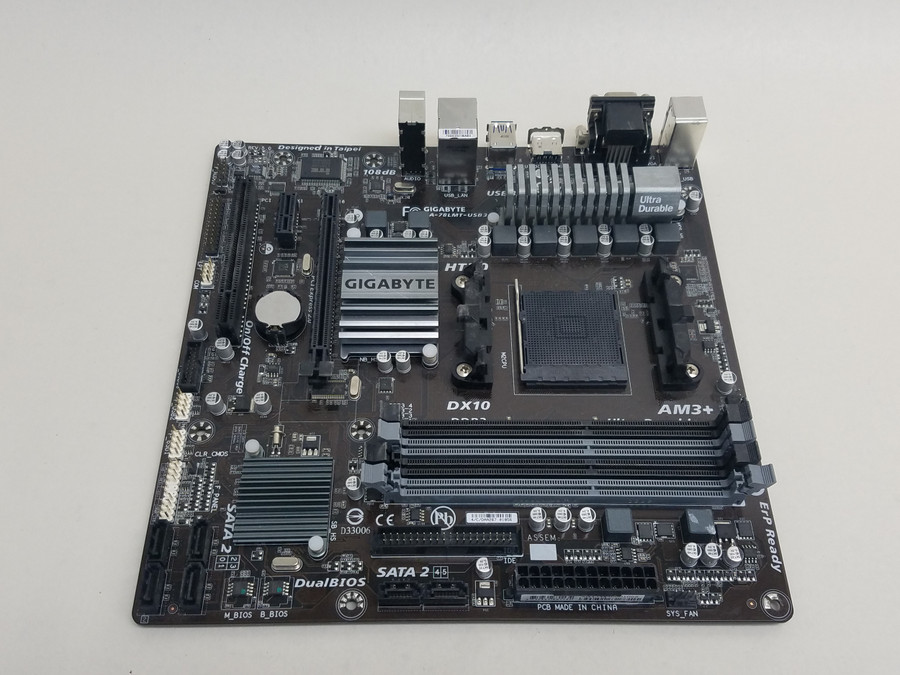 Lot of 2 Gigabyte GA-78LMT-USB3 Socket AM3+ DDR3 SDRAM Desktop Motherboard