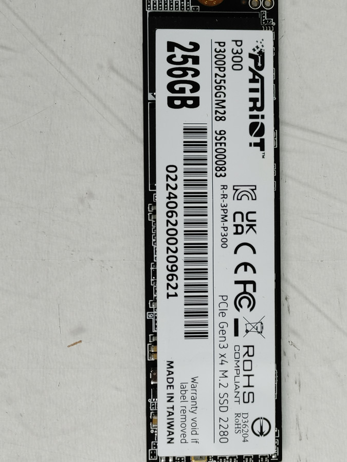 Patriot P300 P300P256GM28 256 GB PCI Express 80mm Solid State Drive
