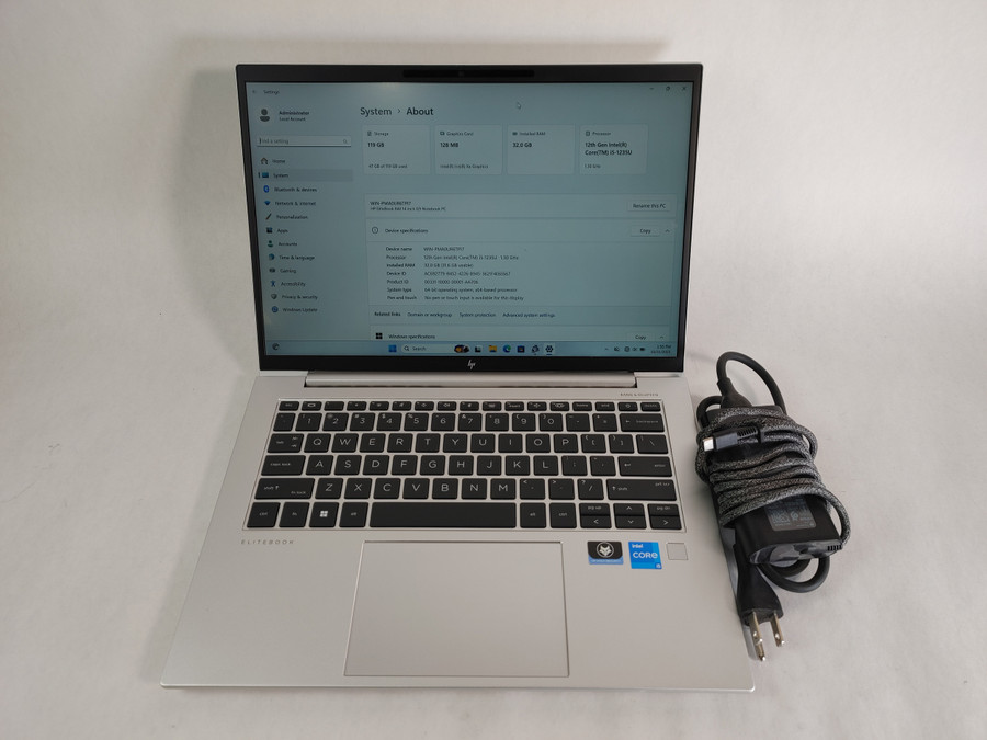 HP EliteBook 840 G9 Core i5-1235U 1.30 GHz 32 GB 128 GB NVMe Windows 11 Pro Laptop WINACTA1 A1