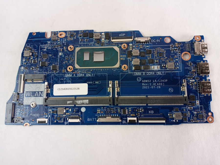 Lot of 2 Dell Inspiron?15 3511 Core i5-1035G1 1.0 GHz  DDR4 Motherboard 3P9HH