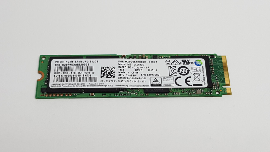 Samsung MZ-VLV512D PM951 512 GB NVMe M.2 80mm Solid State Drive