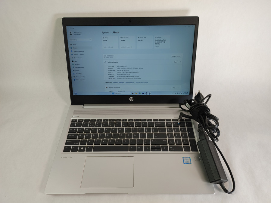 HP ProBook 450 G6 Core i5-8265U 1.80 GHz 8 GB 128 GB NVMe Windows 11 Pro Laptop WINACTA3 A3