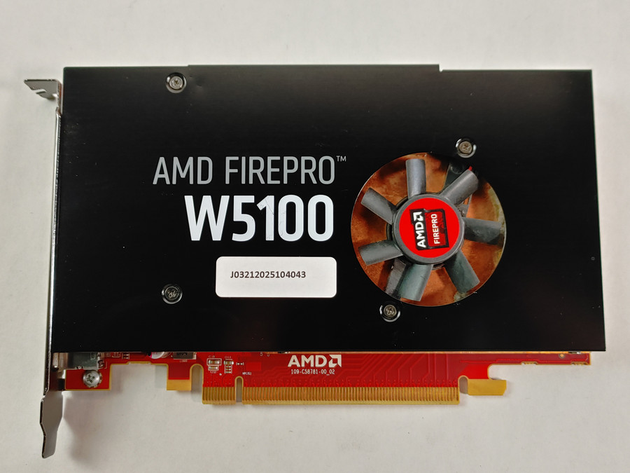 Lot of 5 AMD FirePro W5100 4 GB GDDR5 PCI Express x16 Desktop Video Card