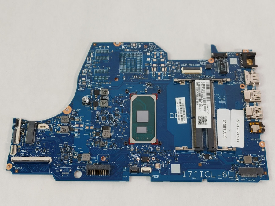 HP 17-by3012cy L87450-601 Intel 1.2 GHz  Core i3-1005G1 DDR4 Motherboard