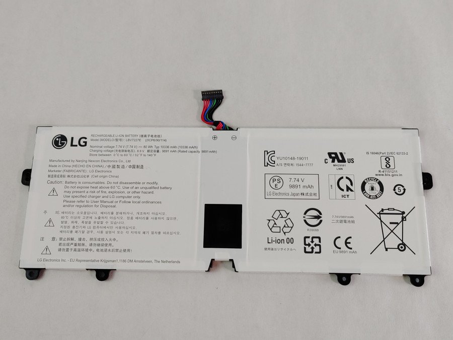 LG Gram 17Z90N 10336 mAh 4 Cell 7.74 V Laptop Battery LBV7227E