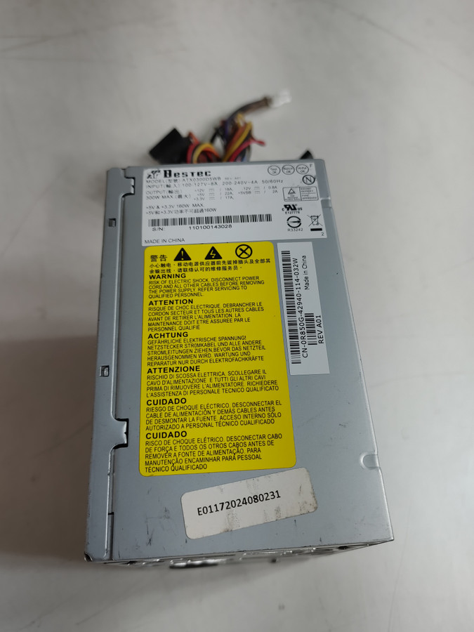 Lot of 2 Dell Inspiron 545 / 546 300 W 24 Pin Desktop Power Supply R850G