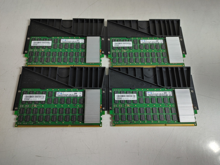 Lot Of 4 IBM Samsung 32G CDIMM 4GX72 1600 MHz ECC REG Server Memory 00LP726