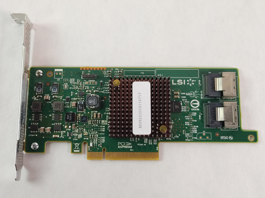 Lot of 2 Dell GTP9G SAS 9217-8i PCI-E x8 6Gbps 8-port SAS / SATA RAID Card