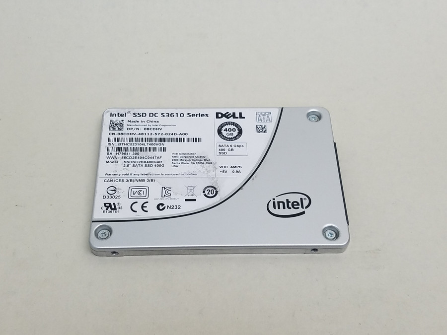 Lot of 20 Intel DC S3610 SSDSC2BX400G4R 400GB SATA III 2.5" Solid State Drive