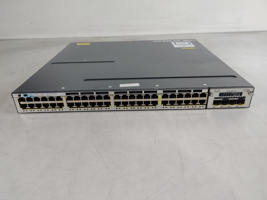 Cisco Catalyst WS-C3750X-48T-S 48x 1GbE 4x 10G SFP+ Managed Switch