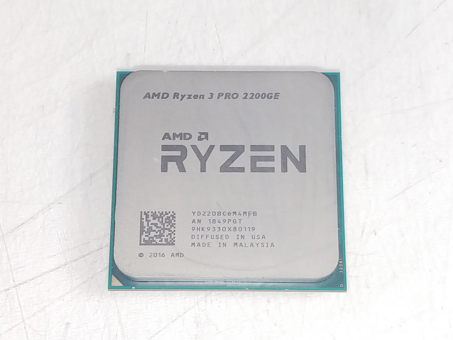 Lot of 2 AMD Ryzen 3 PRO 2200GE 3.2 GHz Socket AM4 Desktop CPU YD220BC6M4MFB