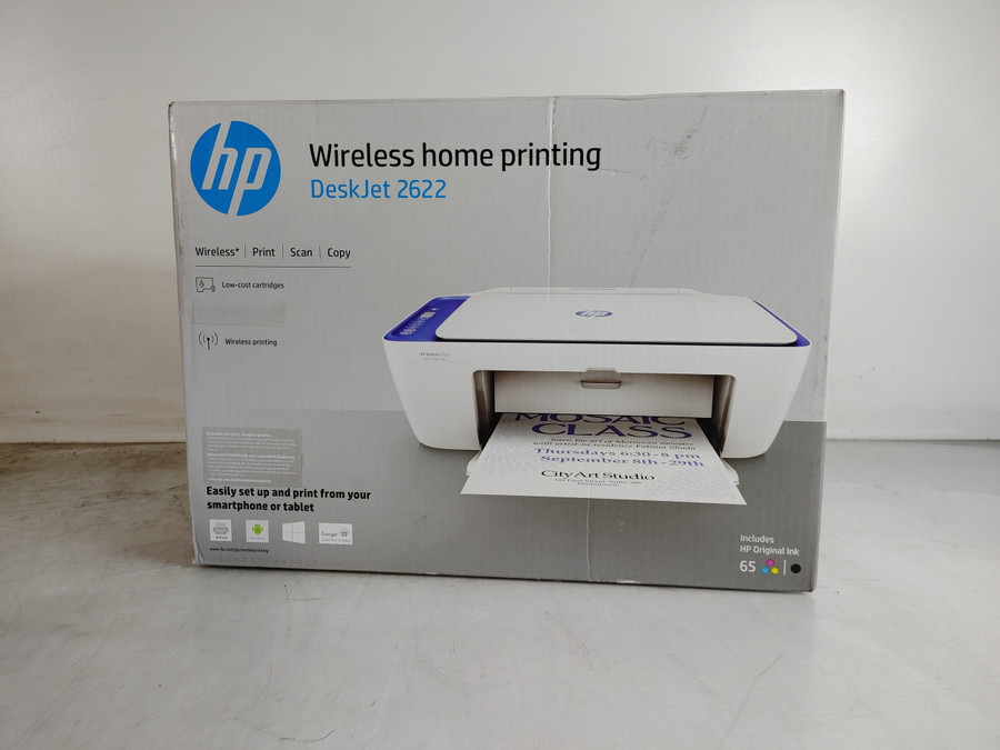 New HP DeskJet 2622 All in One Wireless Home Printer