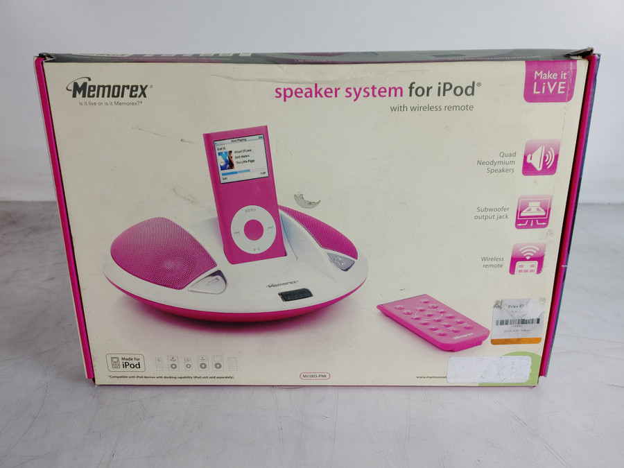 New Memorex Mi1003-PNK Speaker system for iPod (Pink)