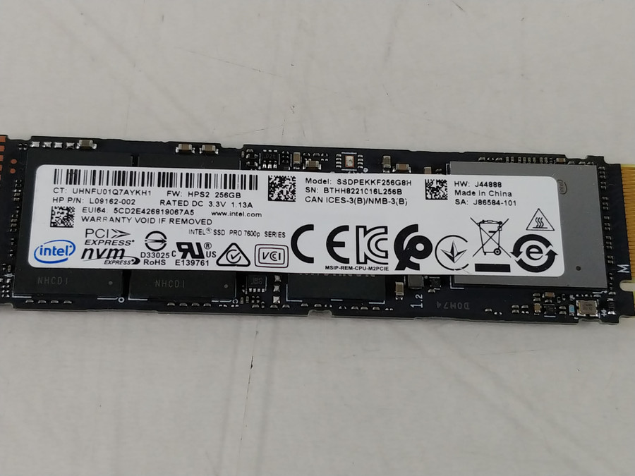 Intel Pro 7600 P SSDPEKKF256G8H 256 GB NVMe 80mm SSD
