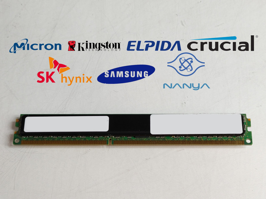 Major Brand 8 GB PC3L-10600R (DDR3L-1333) 2Rx4 Shielded L.Profile RAM