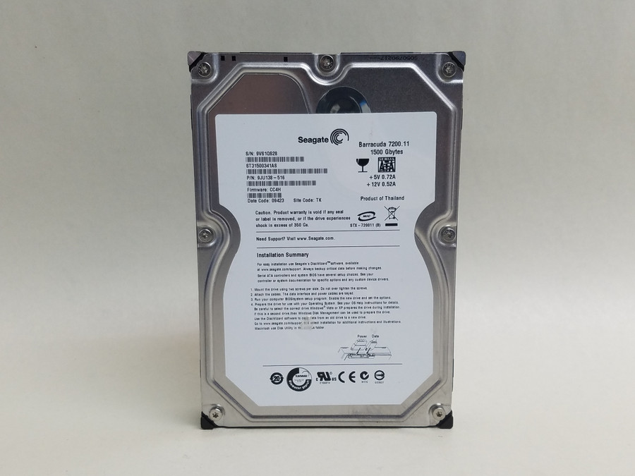 Seagate ST31500341AS 1.5 TB 3.5 in SATA II Desktop Hard Drive