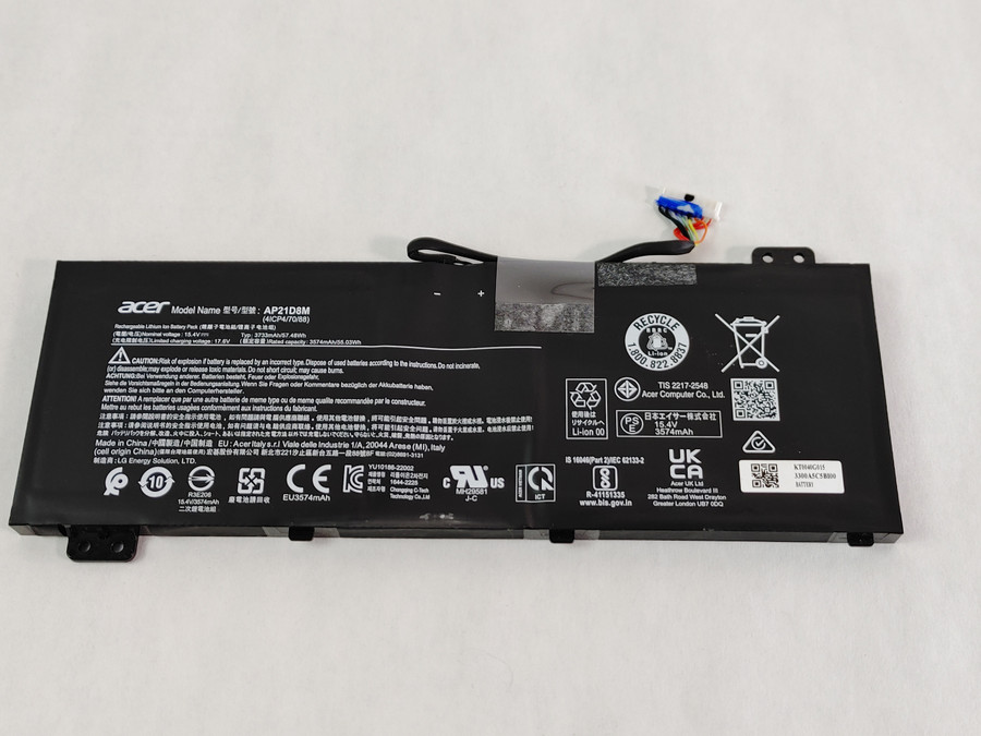Acer Nitro 5 AN515 Series 3733 mAh 2 Cell 17.6V Laptop Battery AP21D8M