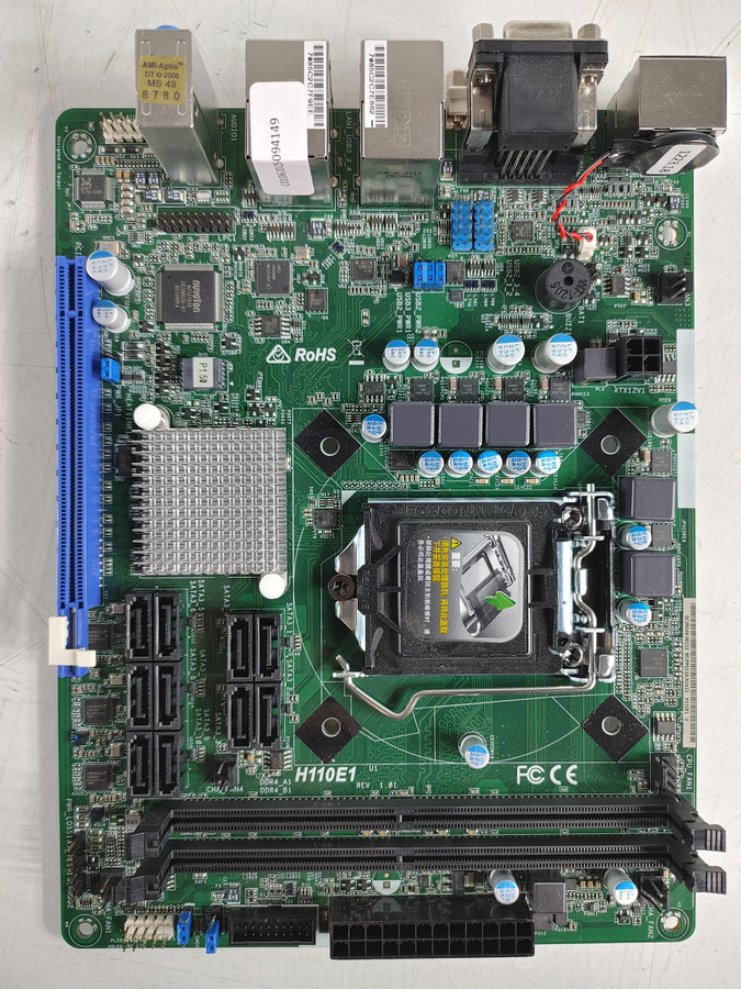 ASRock H110E1 Intel LGA 1151 DDR4 Desktop Desktop Motherboard