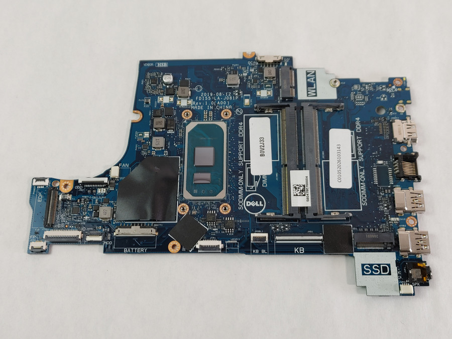 Dell Inspiron 5593 Core i3-1005G1 1.20 GHz DDR4 Motherboard 7TKJ3