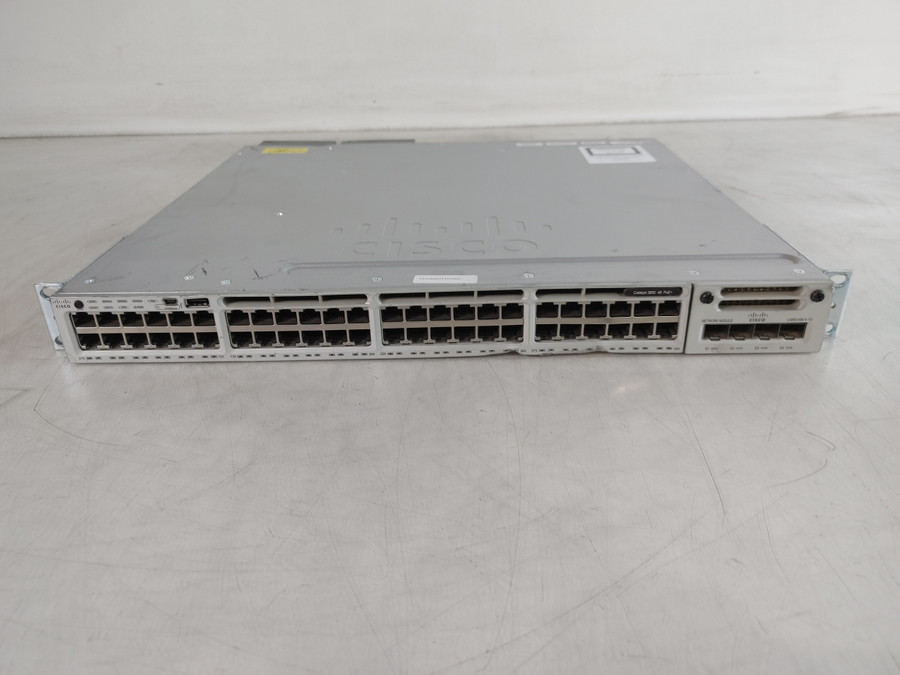 Cisco Catalyst WS-C3850-48F-S 48x 1GbE 4x 1Gb SFP Managed PoE+ Switch