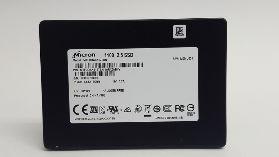 Micron 1100 MTFDDAK512TBN 512 GB SATA III 2.5 in Solid State Drive