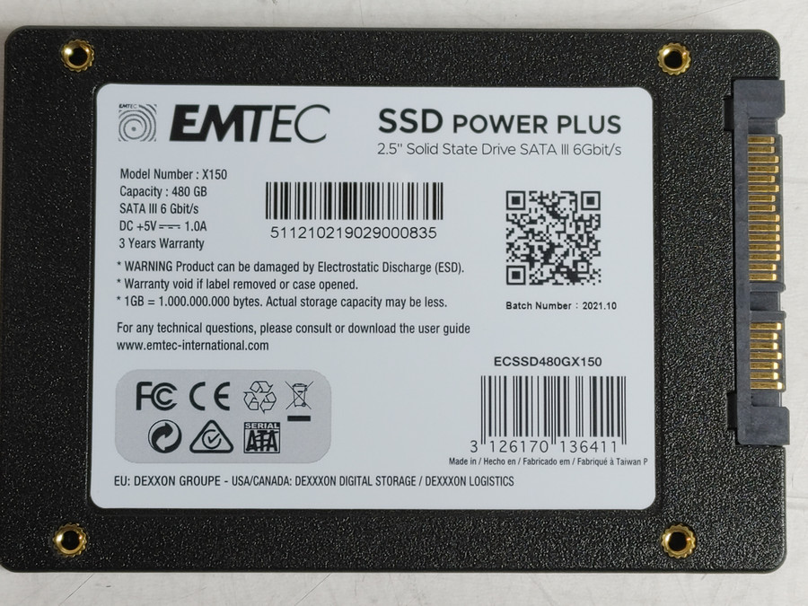 EMTEC X150 480 GB SATA III 2.5 in Solid State Drive