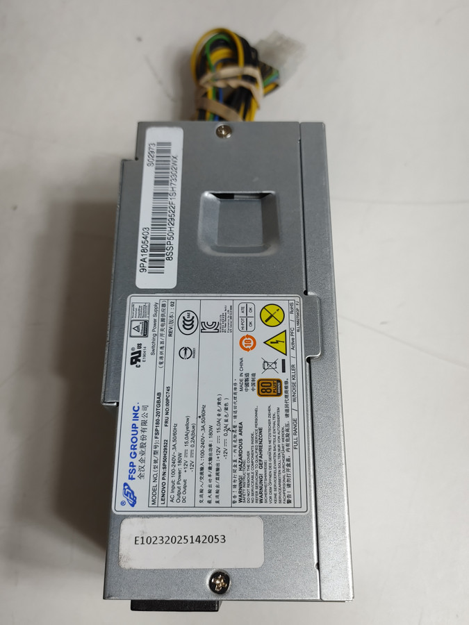 Lenovo 180 W 10 Pin TFX Desktop Power Supply 00PC745