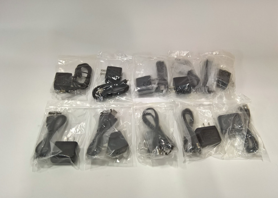 Lot of 5 New 10PK (50) Micro USB Charging Cable & Power Adapter for Smartphone