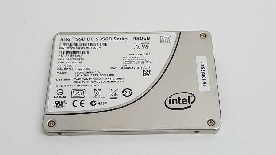 Intel  DC S3500 SSDSC2BB480G4 480 GB SATA III 2.5 in SSD
