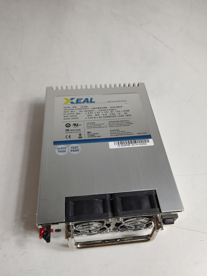 XEAL IS-550 550 W Hot Swap 1U Server Power Supply IS-550R8P