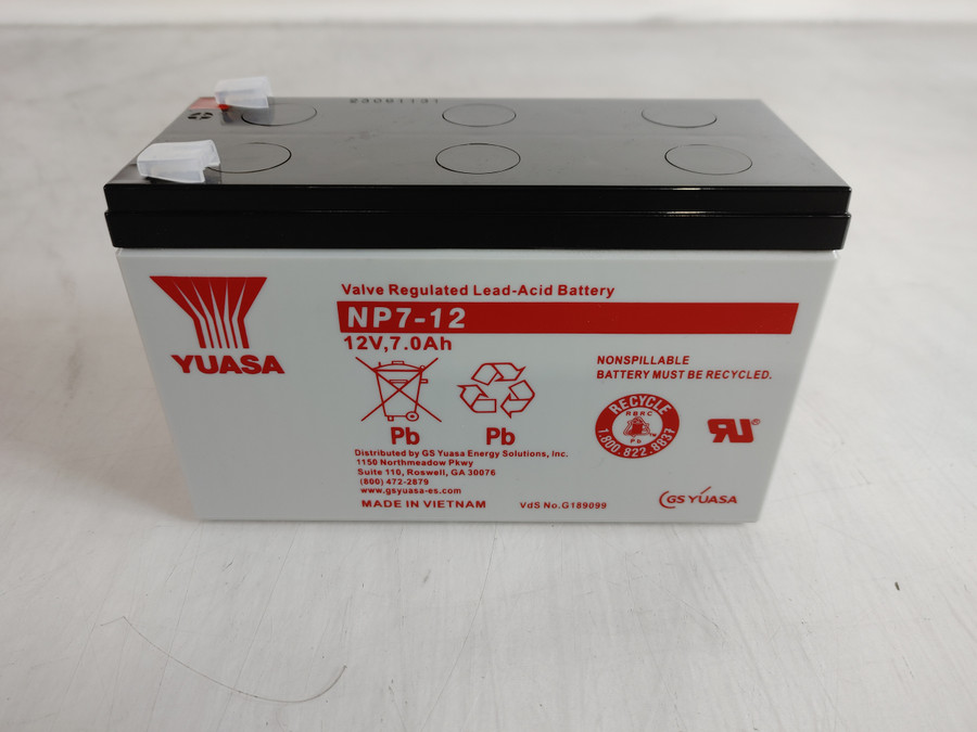 Yuasa NP7-12 Sealed Rechargeable Lead Acid Battery 12 Volt 7Ah