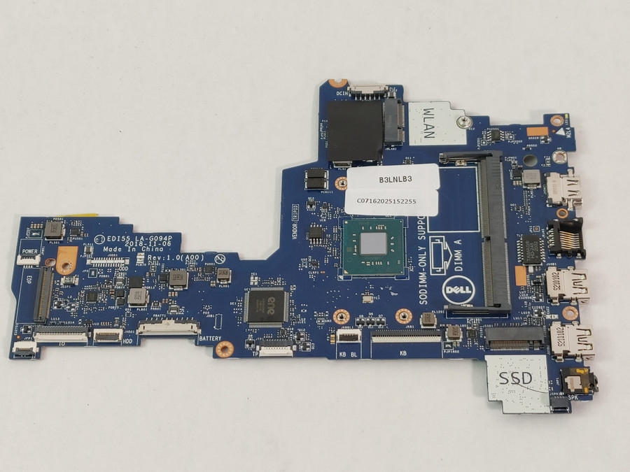 Dell Inspiron 3502 Celeron-N4020 1.10 GHz DDR4 Motherboard M15FX