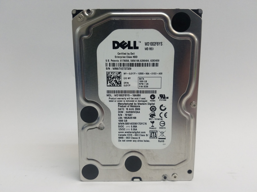 Western Digital Dell WD1002FBYS 1 TB 3.5 in SATA II Enterprise Drive