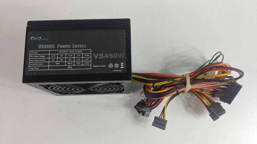 Apevia  450 W 20+4 Pin ATX Desktop Power Supply VS450W