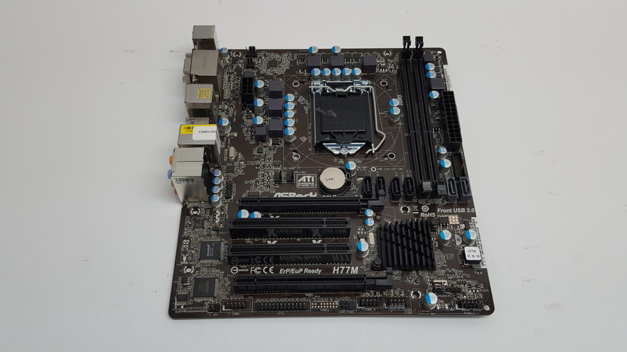 Lot of 2 ASRock  H77M Intel LGA 1155 DDR3 SDRAM Desktop Motherboard
