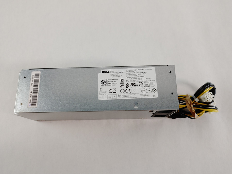 Lot of 5 Dell OptiPlex 7060 MT 6 Pin 260W Desktop Power Supply H7X3F