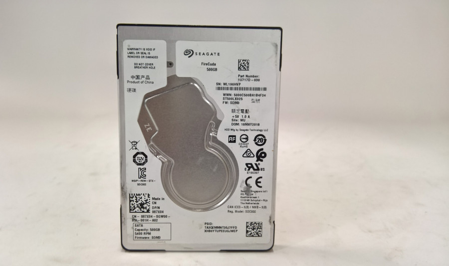 Seagate FireCuda ST500LX025 500 GB SATA III 2.5 in Laptop Hard Drive