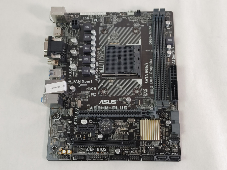 Lot of 2 Asus A68HM-PLUS AMD Socket FM2+ DDR3 Desktop Motherboard