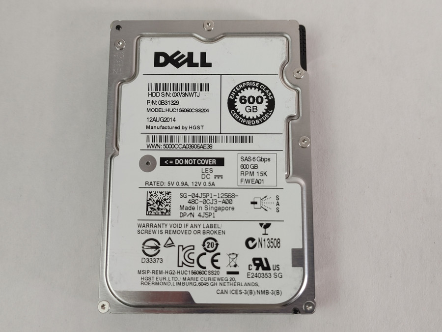 HGST Dell HUC156060CSS204 600 GB SATA II 2.5 in Enterprise Drive