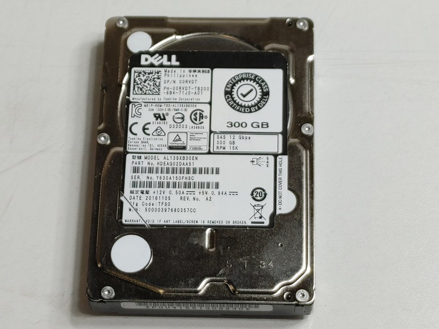 Toshiba Dell AL13SXB30EN  300GB 2.5" SAS 3 Enterprise Hard Drive