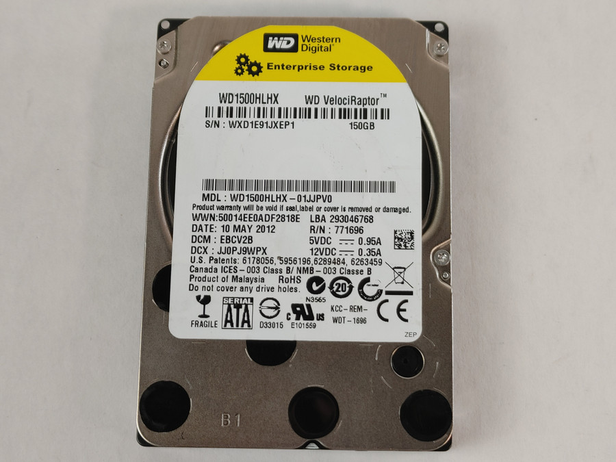Western Digital  VelociRaptor WD1500HLHX 150 GB SATA III 2.5 in Enterprise Drive