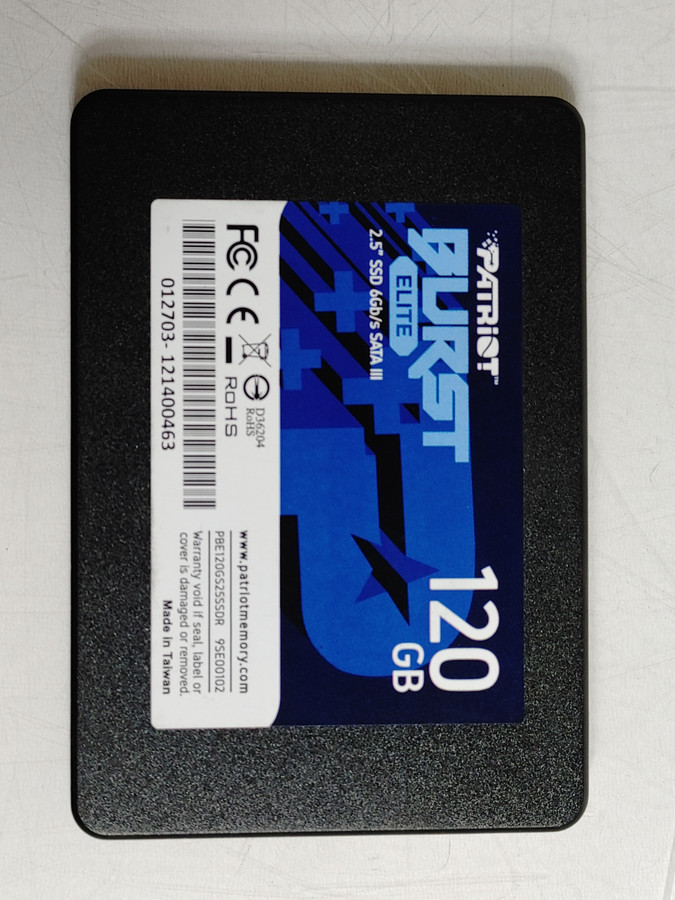 Patriot Burst Elite PBE120GS25SSDR 120 GB SATA III 2.5 in Solid State Drive
